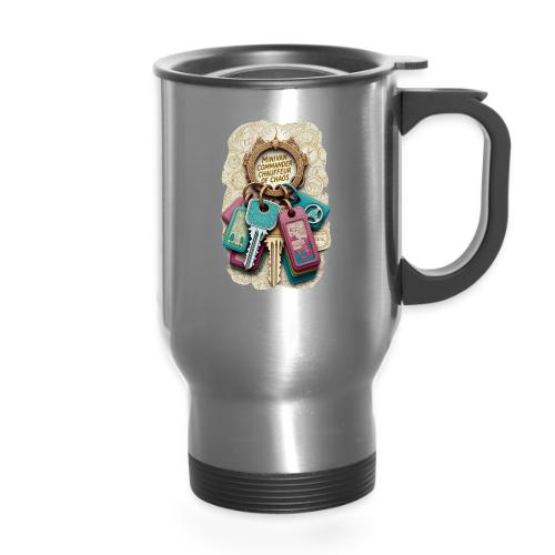 Minivan Commander T Shirt, Chauffeur of Chaos Mug - 14 oz Travel Mug with Handle