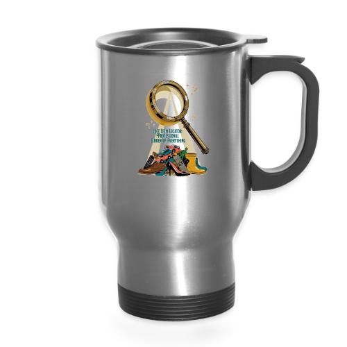 Lost Item Locator T Shirt, Professional Finder Mug - 14 oz Travel Mug with Handle