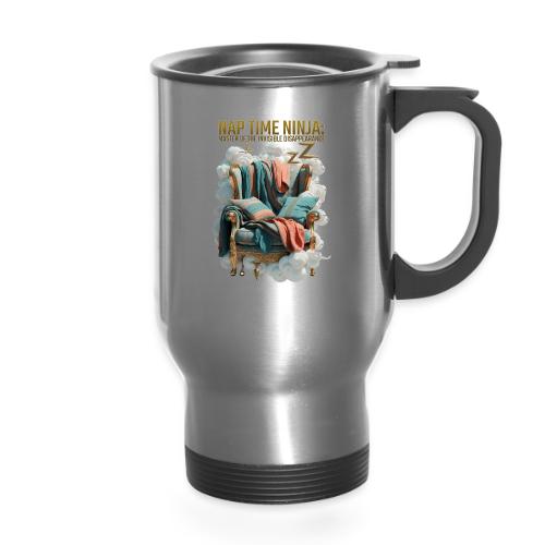 Nap Time Ninja T Shirt - 14 oz Travel Mug with Handle
