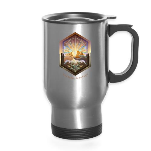 Easter In the Breaking He Was Known T Shirt, Gift - 14 oz Travel Mug with Handle