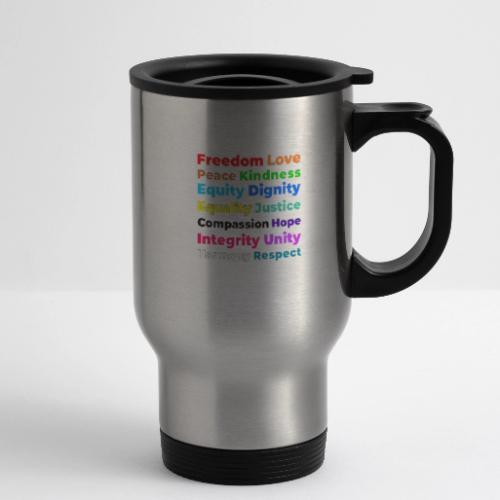 Words of Light - 14 oz Travel Mug with Handle