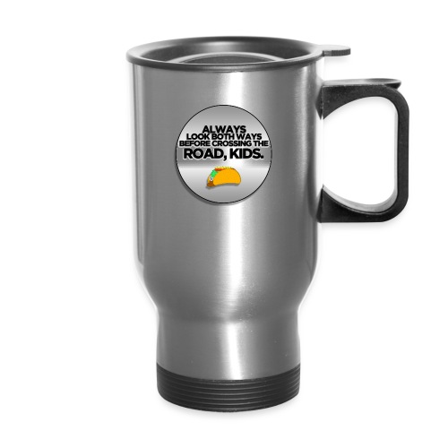 Slogan - 14 oz Travel Mug with Handle
