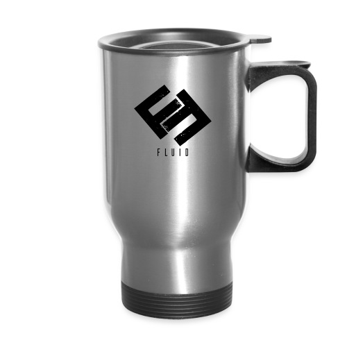 Fluid Logo - 14 oz Travel Mug with Handle