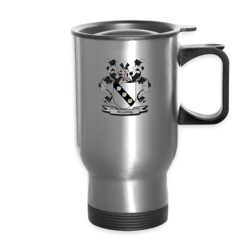 McGinley Family Crest - Travel Mug with Handle