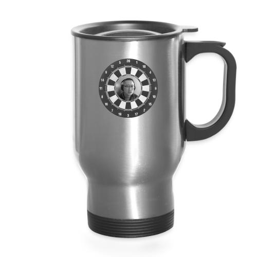 Producer Jay on a Dartboard - 14 oz Travel Mug with Handle