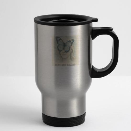 Butterfly kisses Hue - 14 oz Travel Mug with Handle