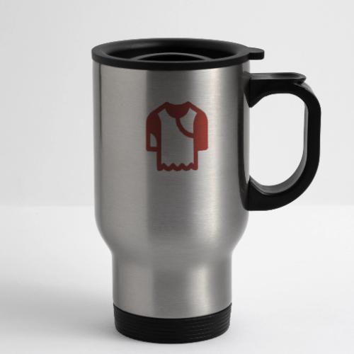 Logo outline - 14 oz Travel Mug with Handle