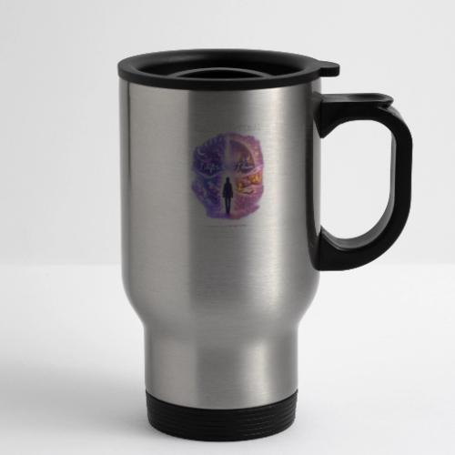 Reality Is Optional Cosmic Reality Shifting Portal - 14 oz Travel Mug with Handle