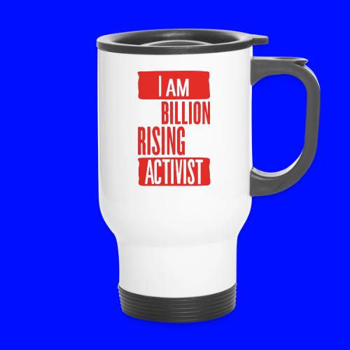 One Billion Rising Italy - 14 oz Travel Mug with Handle
