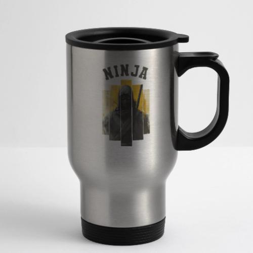 Silent Ninja Code - 14 oz Travel Mug with Handle