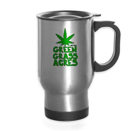 GreenGrassAcres Logo - 14 oz Travel Mug with Handle