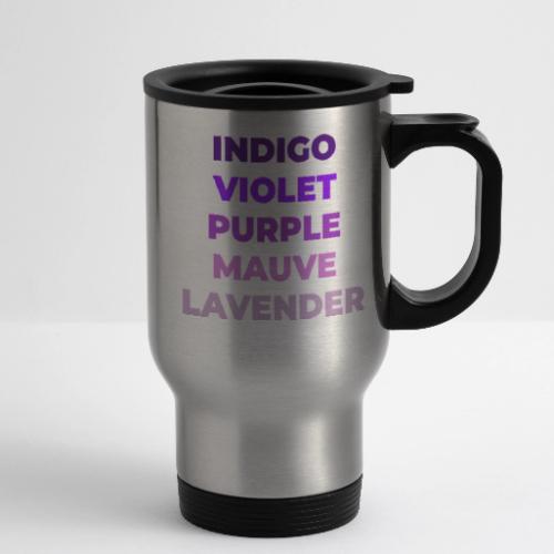 Shades of Purple - 14 oz Travel Mug with Handle