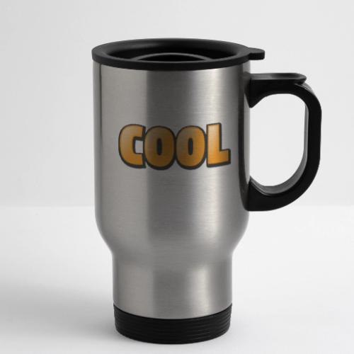 Cool 3D Word Design – Bold Chill Style - 14 oz Travel Mug with Handle