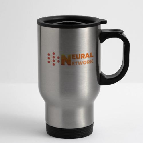 Neural Network: Digital Synapses - 14 oz Travel Mug with Handle