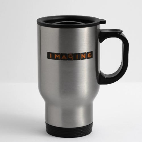 Imagine there is no illness - 14 oz Travel Mug with Handle