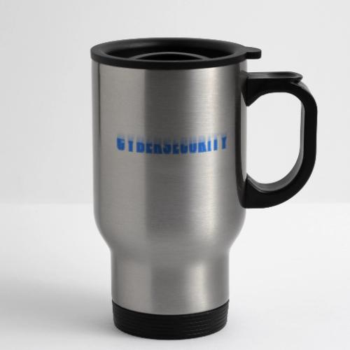 Cybersecurity Word Art Design - 14 oz Travel Mug with Handle