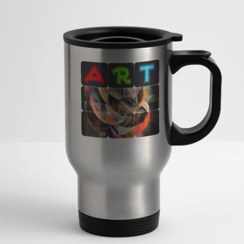 Fragments of Art - 14 oz Travel Mug with Handle