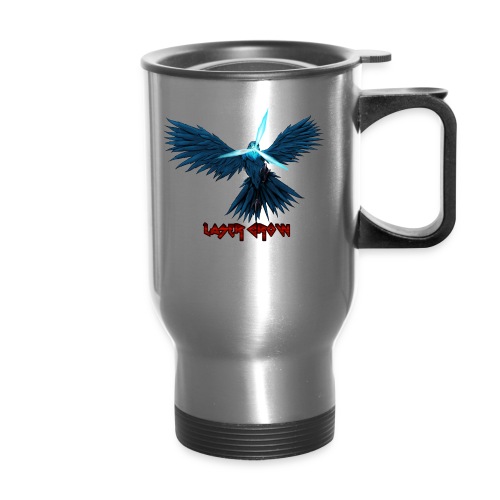 Laser Crow - 14 oz Travel Mug with Handle