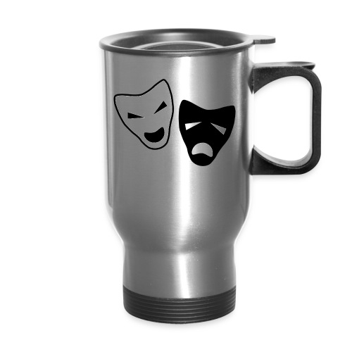 Drama Icon - 14 oz Travel Mug with Handle