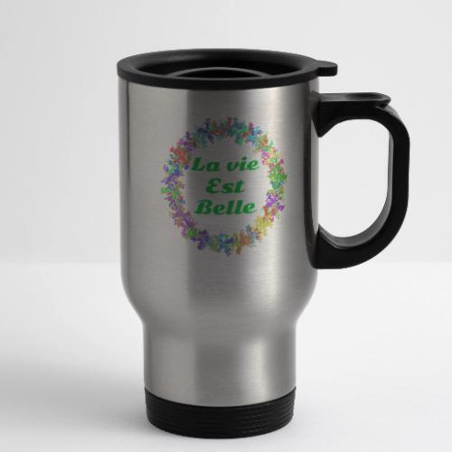 – Positive Attitude - 14 oz Travel Mug with Handle