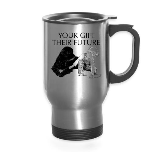 Your Gift, Their Future - 14 oz Travel Mug with Handle