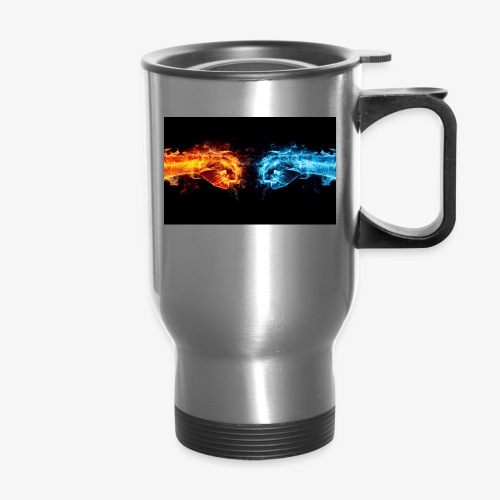 fight the battle - 14 oz Travel Mug with Handle