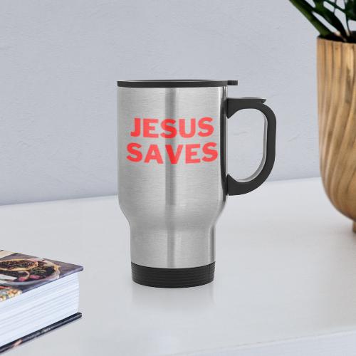 Jesus Saves - Travel Mug with Handle