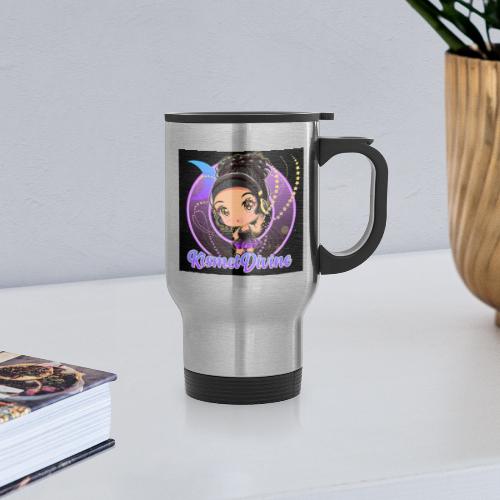 ❥KismetDivine Dark Solid Logo - Travel Mug with Handle