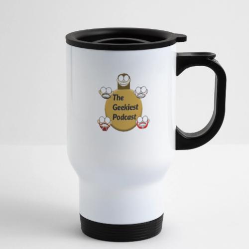 The Geekiest Podcast Logo - 14 oz Travel Mug with Handle