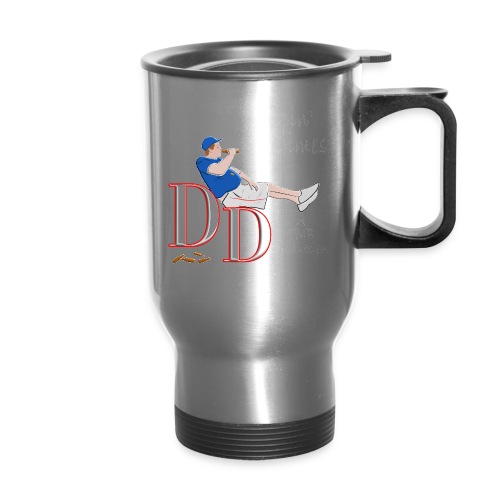 Droppin Dimes Podcast Logo - 14 oz Travel Mug with Handle