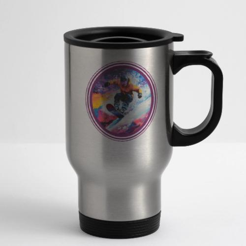 Snowboarding Spirit - 14 oz Travel Mug with Handle