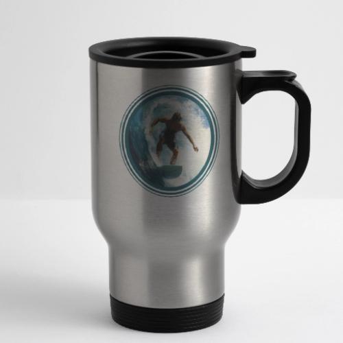 Surfing Horizon - 14 oz Travel Mug with Handle