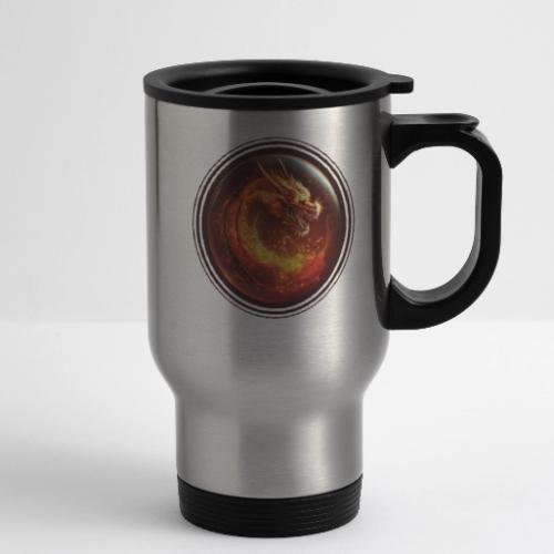 Shadow Dragon Rise - 14 oz Travel Mug with Handle
