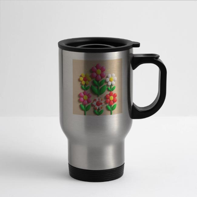3D Flowers and Butterflies in Amber, Floral Design
