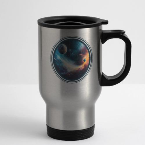 Planets Among Colors - 14 oz Travel Mug with Handle