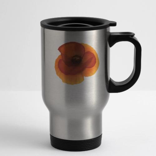 Vivid poppy - 14 oz Travel Mug with Handle