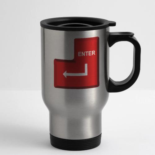 Just Press Enter - 14 oz Travel Mug with Handle