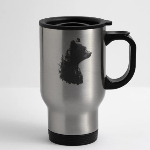 Forest Within the Bear - 14 oz Travel Mug with Handle