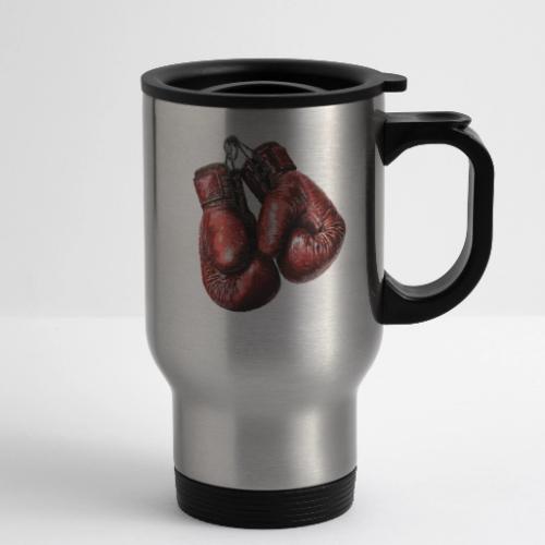 Legacy Boxing Gloves - 14 oz Travel Mug with Handle
