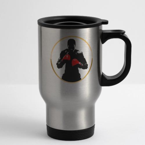 Boxing: Golden Ring Fighter - 14 oz Travel Mug with Handle