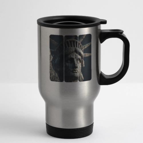 USA: Liberty in Shadows - 14 oz Travel Mug with Handle
