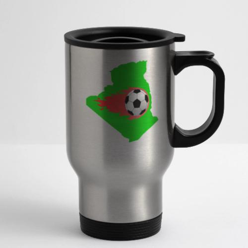 Algerian Football Fire - 14 oz Travel Mug with Handle