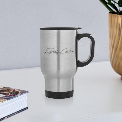 L.Piddy Collection Logo - Black - Travel Mug with Handle