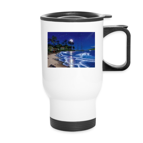 full moon - 14 oz Travel Mug with Handle