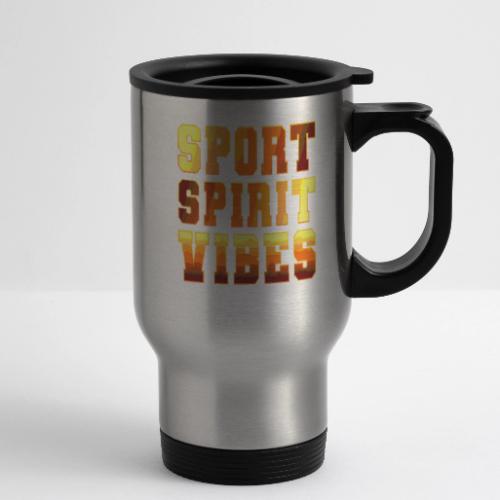 Sport Spirit Vibes Gradient - 14 oz Travel Mug with Handle