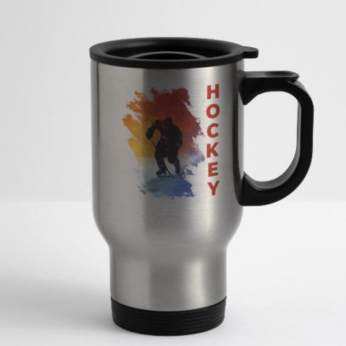 Hockey Energy - 14 oz Travel Mug with Handle