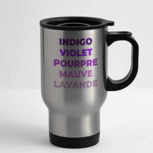 Shades of purple - 14 oz Travel Mug with Handle