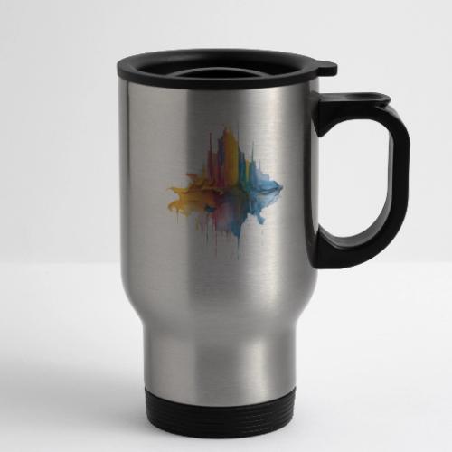 Impasto Spectrum - 14 oz Travel Mug with Handle