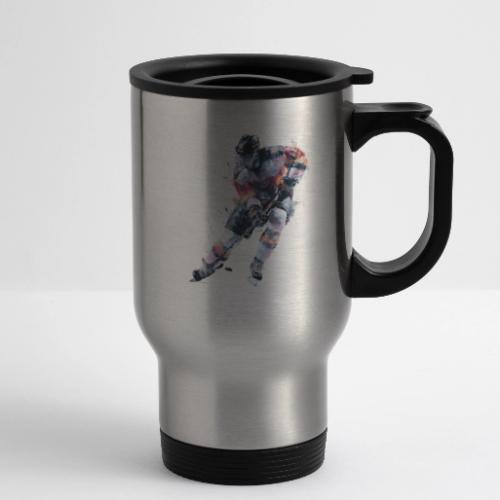 Hockey: Frozen Motion - 14 oz Travel Mug with Handle