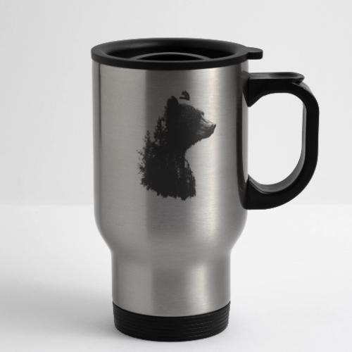 Forest Within the Bear - 14 oz Travel Mug with Handle